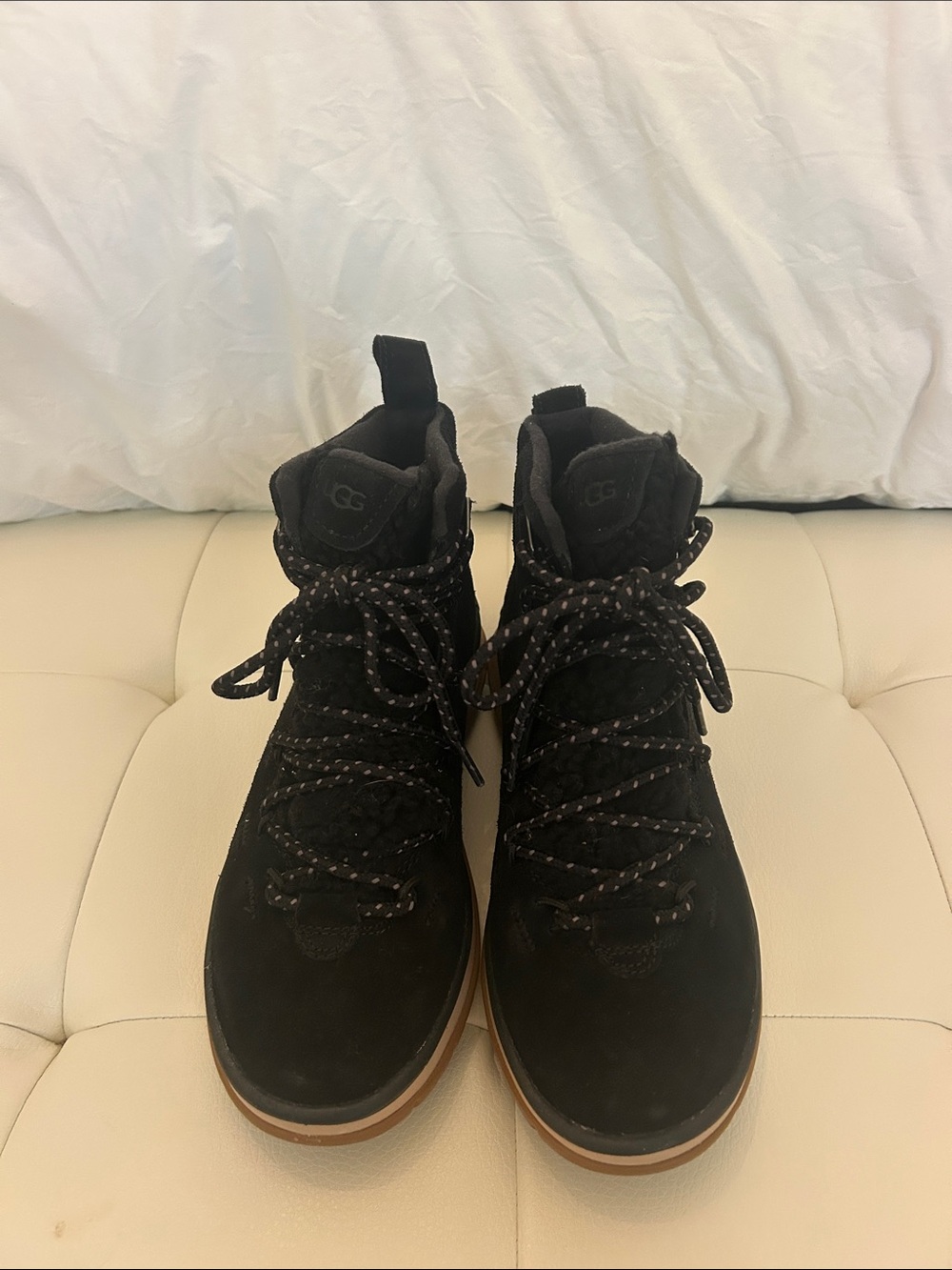 UGG Black Lace-Up Women's Hiking Boots